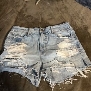American Eagle Ripped Boyfriend Shorts